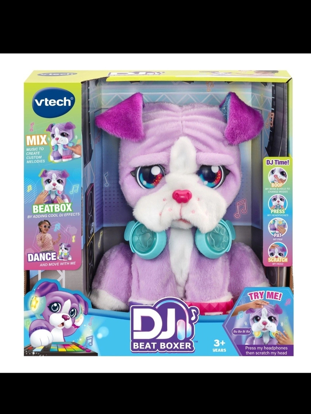 DJ Beat Boxer Plush Toy - Purple